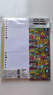 کاغذ یدک کلاسور پاپکو خط دار 26 حلقه بسته ای 100 برگ کد NB606-SH papco