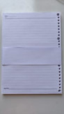 کاغذ یدک کلاسور پاپکو خط دار 26 حلقه بسته ای 100 برگ کد NB606-SH papco